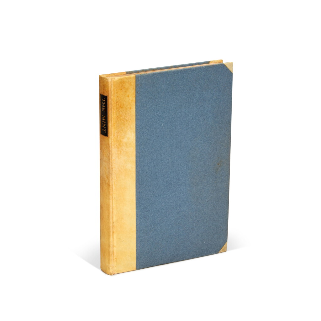 View full screen - View 1 of Lot 215. T.E. Lawrence | The Mint..., New York, 1936, first edition, A.W. Lawrence's copy.