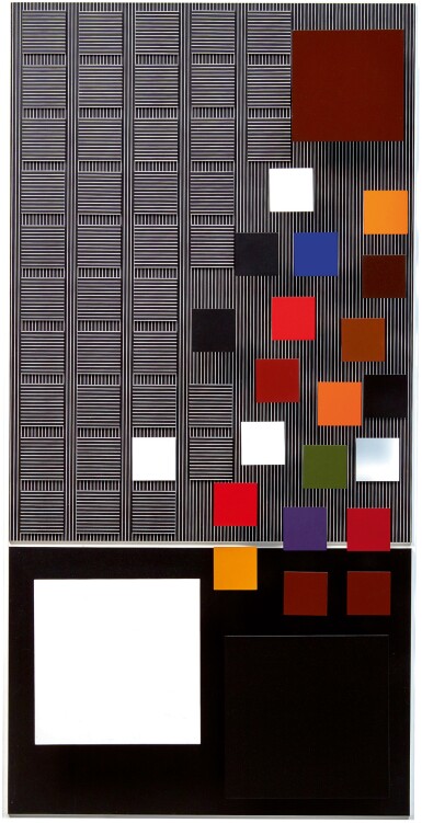 View full screen - View 1 of Lot 462. JESÚS RAFAEL SOTO | BLANCO Y NEGRO INFERIOR.