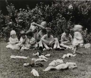 View full screen - View 1 of Lot 186. Untitled (Group of Children and Dolls).