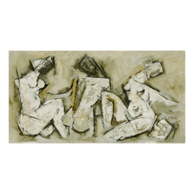View full screen - View 1 of Lot 3. MAQBOOL FIDA HUSAIN | PADMINI MOHINI SHANKHINI.