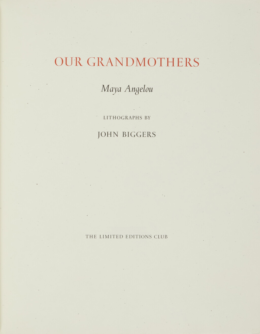 View full screen - View 1 of Lot 899. Our Grandmothers.
