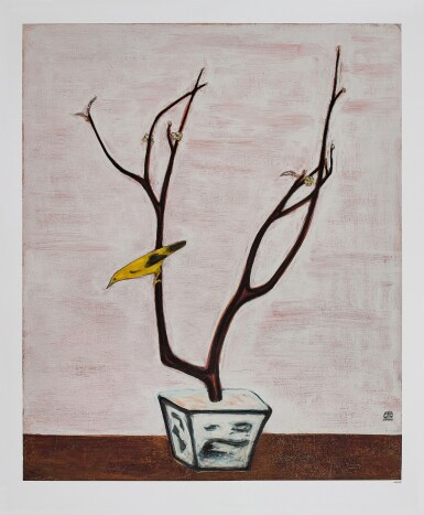 View full screen - View 1 of Lot 548. SANYU 常玉 | Bird and Flower 花鳥.