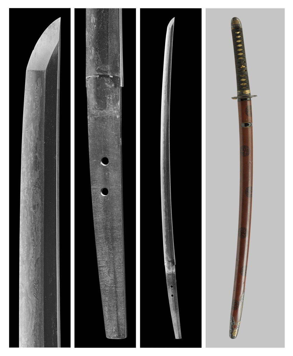 View full screen - View 1 of Lot 61. A Hizen katana | Signed Hizen no kuni Yamato no Daijo Fujiwara Kanehiro (Yamato no Daijo Fujiwara Kanehiro from Hizen Province) | Edo period, 17th century.