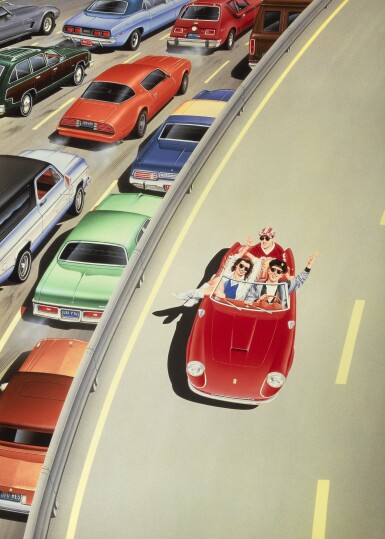 View full screen - View 1 of Lot 57. Ferris Bueller's Day Off (1986), international style artwork transparency, British.