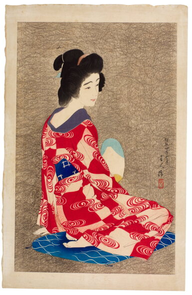 View full screen - View 1 of Lot 84. Torii Kotondo (1900-1976) | Long Undergarment (Nagajuban) | Showa period, 20th century.