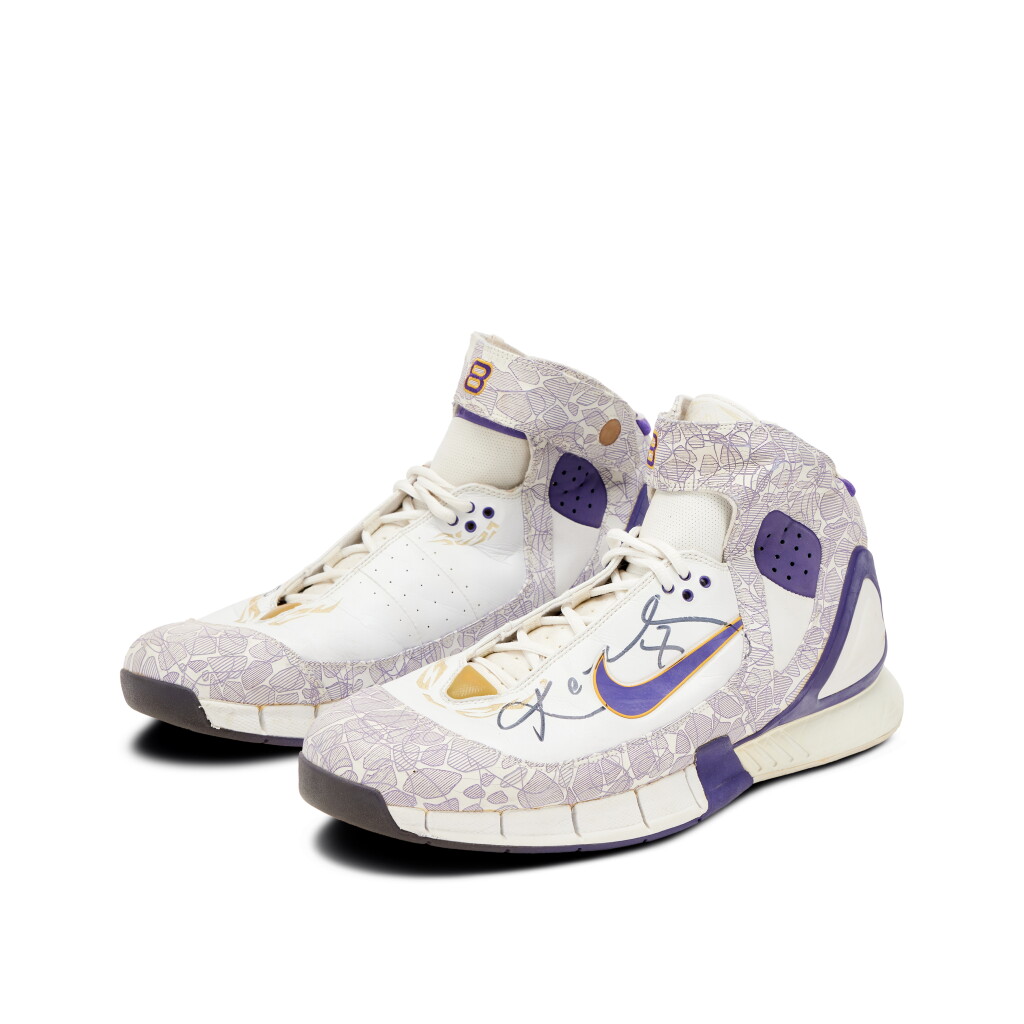 View full screen - View 1 of Lot 147. Kobe Bryant Los Angeles Lakers 2005-2006 Game Worn and Signed Sneakers | 46 Points .