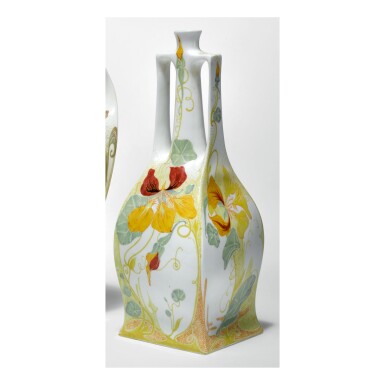 View full screen - View 1 of Lot 124. ROZENBURG | TWO-HANDLED “IRIS” VASE.