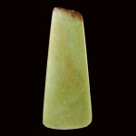 A YELLOWISH-CELADON JADE AXE NEOLITHIC PERIOD, NORTHEAST CHINA | 新石器時代東北地區 青黃玉斧