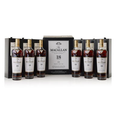 View full screen - View 1 of Lot 2723. The Macallan 18 Year Old Sherry Oak 2018 Release 43.0 abv NV (6 BT70).