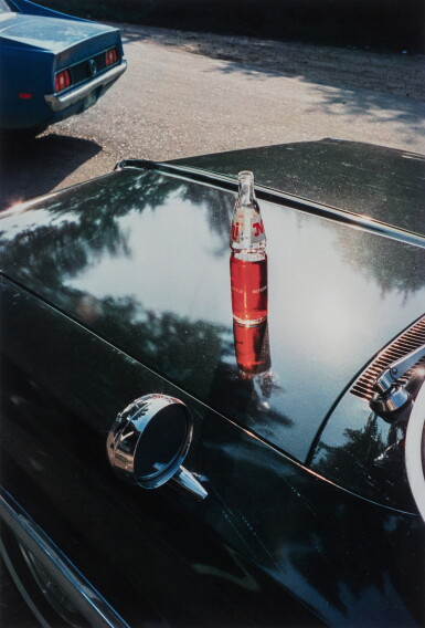 View full screen - View 1 of Lot 926. Untitled (Nehi Bottle on Car Hood).