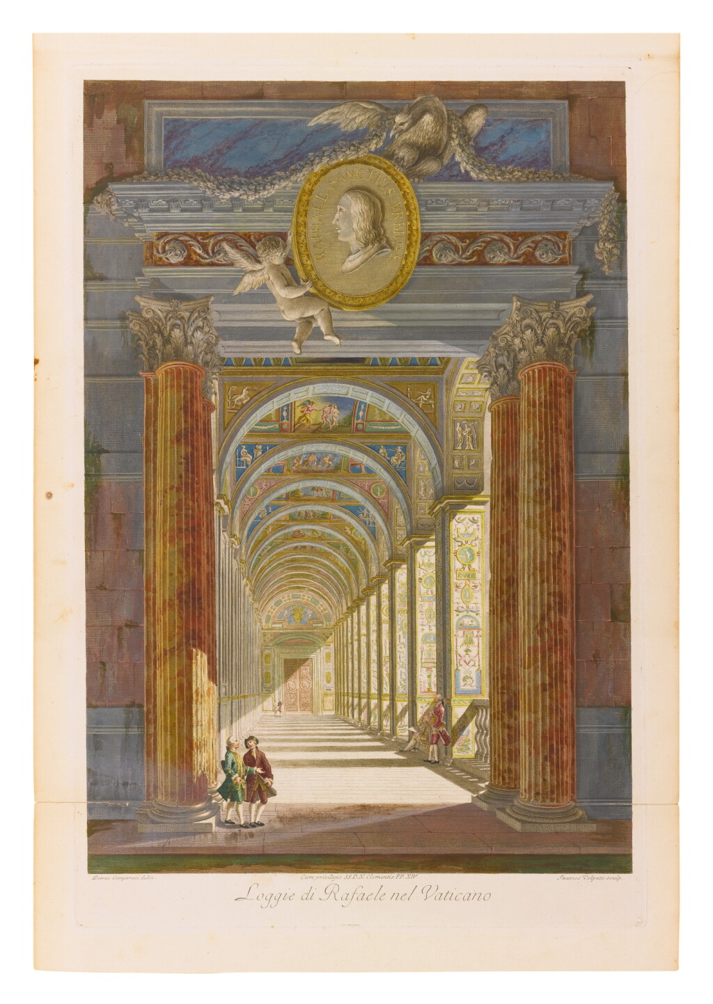 View full screen - View 1 of Lot 146. ITALIAN SCHOOL, 18TH CENTURY (AFTER SAVLORELLI & CAMPORESI, ETCHED BY OTTAVIANI) | RAPHAEL SANZIO D'URBINO, LOGGIE DE RAFAELE NEL VATICANO: A GROUP OF TEN.