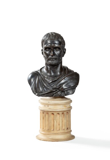 View full screen - View 1 of Lot 169. Italian, 19th century, Ancient Philosopher | Italie, XIXe siècle, Philosophe antique.