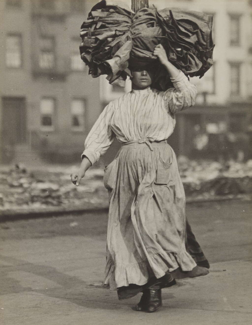 View full screen - View 1 of Lot 58. 'On the Bowery - New York City' (Italian Immigrant, East Side, New York City).