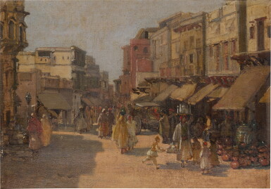 View full screen - View 1 of Lot 31. Street Scene, Agra.