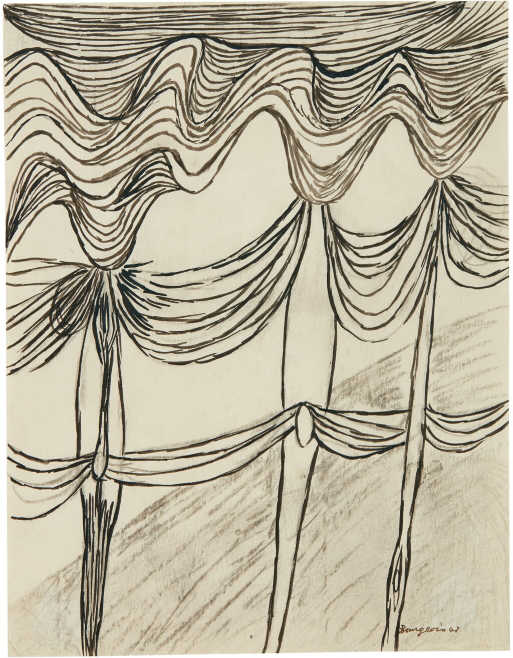 View full screen - View 1 of Lot 257. LOUISE BOURGEOIS | UNTITLED.