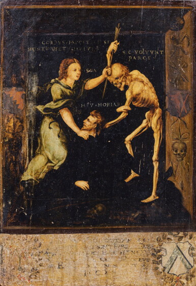 View full screen - View 1 of Lot 19. NETHERLANDS SCHOOL, 16TH CENTURY | ALLEGORY OF THE DEATH.