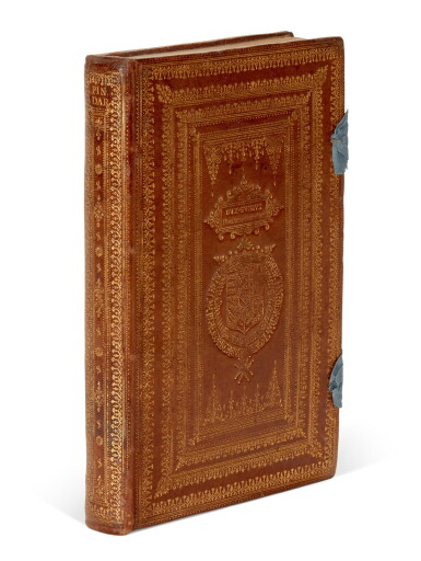 View full screen - View 1 of Lot 203. Pindar, Olympia, Pythia, Nemea, Isthmia, Geneva, 1599, morocco gilt binding for the duc de Guise.