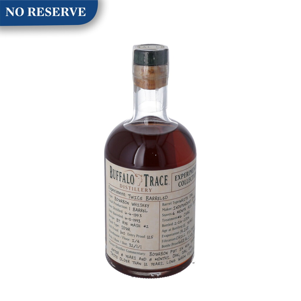 View full screen - View 1 of Lot 130. Buffalo Trace 12 Year Old Experimental Collection Twice Barreled 90 proof NV (1 BT37).