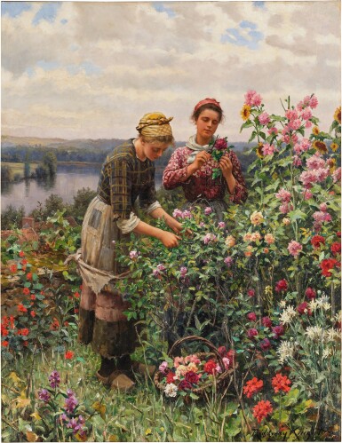 View full screen - View 1 of Lot 828. Gathering Roses.