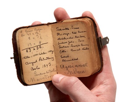 View full screen - View 1 of Lot 325. A. Strindberg | Autograph notebook, 1893-1895.