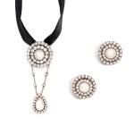 Natural Pearl and Diamond Demi-Parure, Turn of the Century | 天然珍珠 配 鑽石 胸針 及 耳環套裝, 十九世紀末至二十世紀初