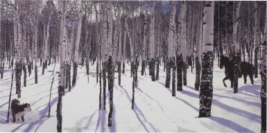 View full screen - View 1 of Lot 444. Untitled (Cowboy with Steer).