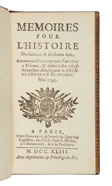 View full screen - View 1 of Lot 984. (Almanac) | From the library of Madame Pompadour.