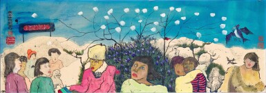 View full screen - View 1 of Lot 839. Luis Chan 陳福善 | Christmas Present 聖誕的禮物.