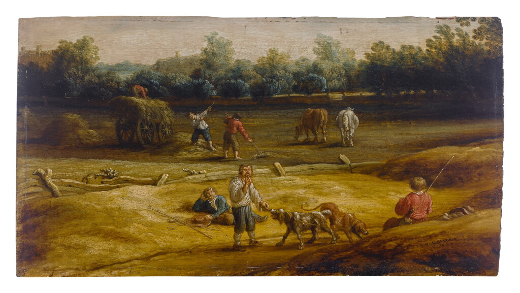 View full screen - View 1 of Lot 549. Peasants harvesting.