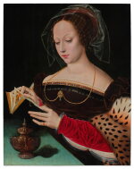 Saint Mary Magdalene Reading an Illuminated Manuscript