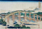 Katsushika Hokusai (1760-1849) | Yahagi Bridge at Okazaki on the Tokaido | Edo period, 19th century