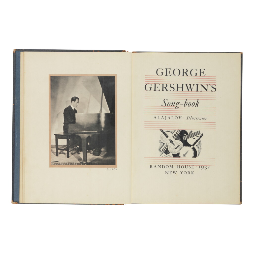 View full screen - View 1 of Lot 184. GERSHWIN, GEORGE | George Gershwin's Song-Book. (New York: Random House, 1932).