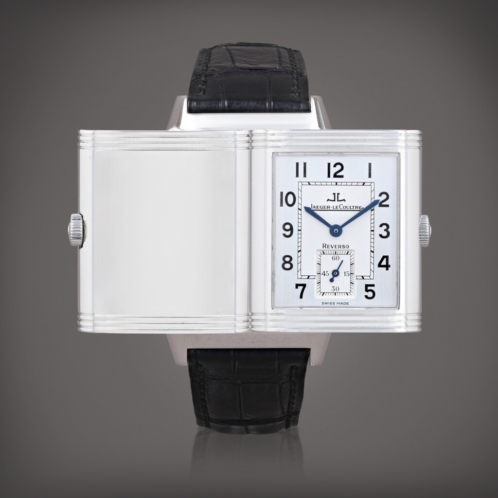 View full screen - View 1 of Lot 463. Reverso, reference 270.8.62 Montre bracelet reversible en acier | Stainless steel reversible wristwatch Vers 2011 | Circa 2011.