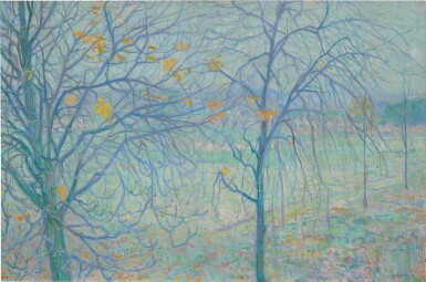 View full screen - View 1 of Lot 251. Landschap in Blauw (Landscape in Blue) or Verloren pracht (Lost Splendour).