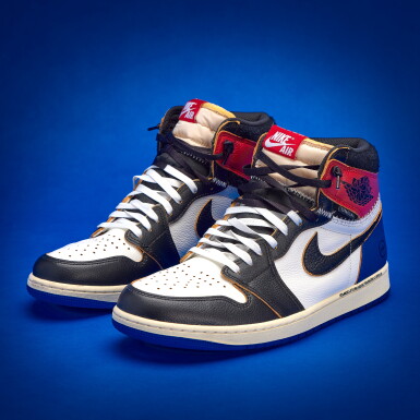 View full screen - View 1 of Lot 63. Stephen Curry 2025-2026 All-Star Red Carpet Worn Nike Air Jordan 1 Retro High OG SP 'Fragment x Union LA' .