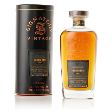View full screen - View 1 of Lot 9510. Highland Park Signatory Vintage Cask Strength Collection 26 Year Old #15705 45.0 abv 1990 (1 BT70).