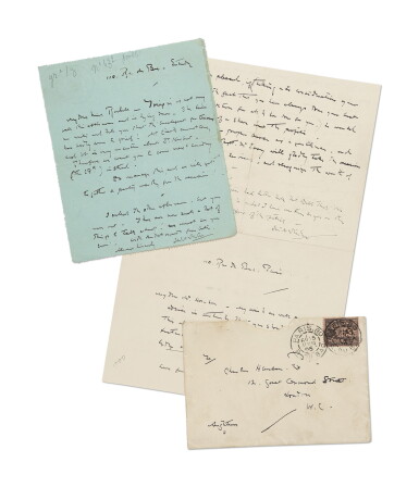 View full screen - View 1 of Lot 216. Whistler, James Abbott McNeill | A reproachful letter to his son.