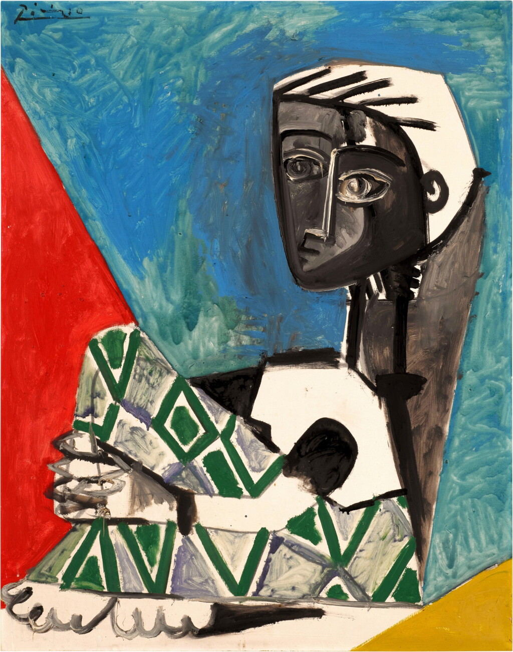View full screen - View 1 of Lot 1017. Pablo Picasso 巴布羅・畢加索 | Femme Accroupie 抱膝女子 .