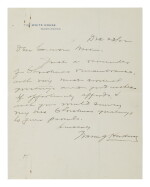 WARREN G. HARDING | A very rare autograph letter signed by Warren G. Harding as President