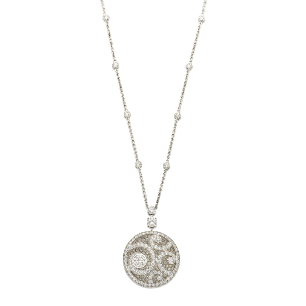 View full screen - View 1 of Lot 1709. 'Diamond On Diamond' Diamond Pendent Necklace | 格拉夫 | 'Diamond On Diamond' 鑽石項鏈.