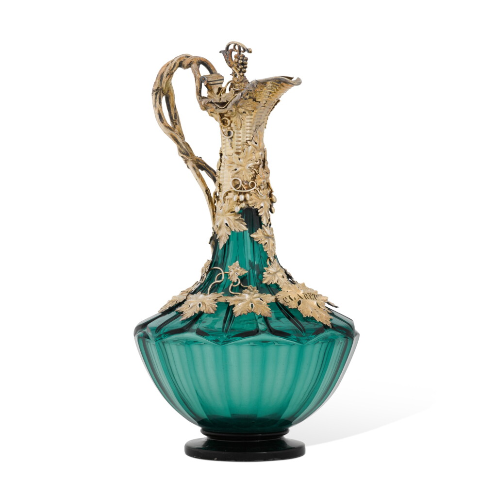 View full screen - View 1 of Lot 71. A Victorian silver-gilt mounted glass claret jug, Charles Reily & George Storer, London, 1844.