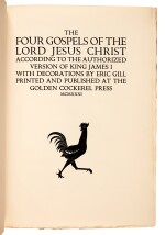 Eric Gill (illustrator) | The Four Gospels, Golden Cockerel Press, 1931, one of 500 copies