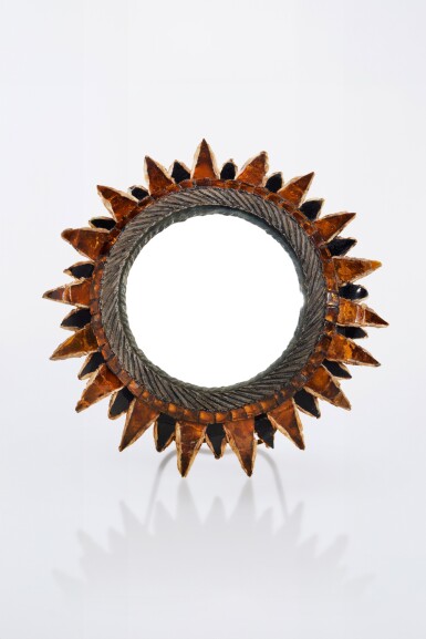 View full screen - View 1 of Lot 72. "Soleil à Pointes" Table Mirror.