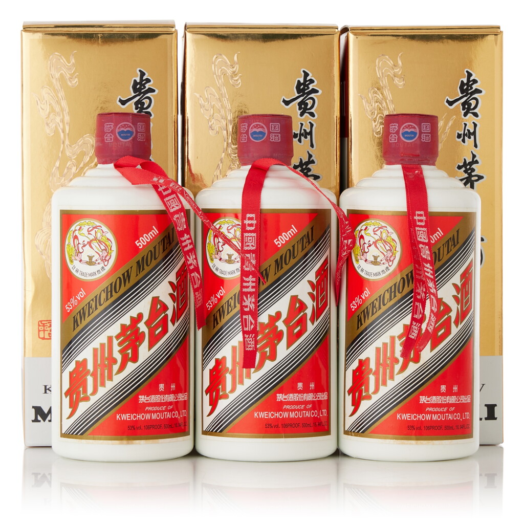View full screen - View 1 of Lot 8499. 2011年產"飛天牌"貴州茅台酒 Kweichow Flying Fairy Moutai 2011 (3 BT50).