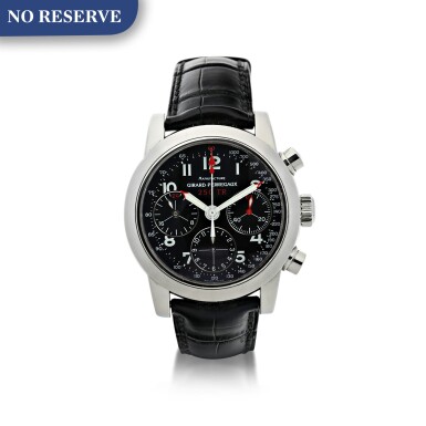 View full screen - View 1 of Lot 808. GIRARD-PERREGAUX | REFERENCE 8090 FERRARI 250 TESTAROSSA A LIMITED EDITION STAINLESS STEEL CHRONOGRAPH WRISTWATCH, CIRCA 1998.