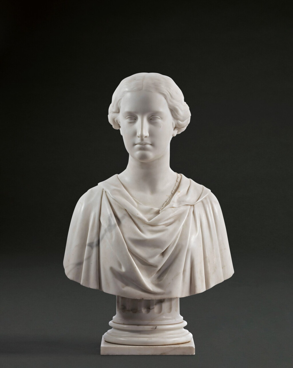 View full screen - View 1 of Lot 133. ERASTUS DOW PALMER | BUST OF A WOMAN.