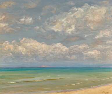 View full screen - View 1 of Lot 39. SIR JOHN LAVERY, R.A., R.S.A., R.H.A. | A SOUTHERN SEA.