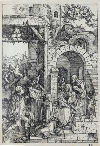 View full screen - View 1 of Lot 91. Epitome in divae parthenices mariae historiam. Nuremberg, 1511. In-folio. Titre et 19 somptueuses gravures.