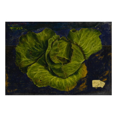 View full screen - View 1 of Lot 200. SONDRA LIPTON, CABBAGE STILL LIFE, 20TH CENTURY.