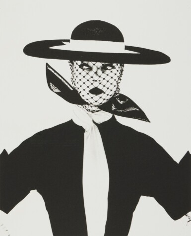 View full screen - View 1 of Lot 87. Black and White Vogue Cover (Jean Patchett, New York).
